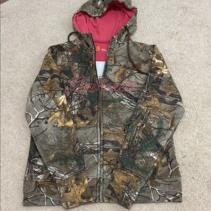 Women’s Camo Jacket with Pink Lining